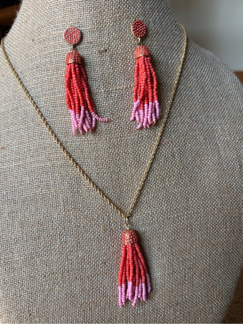 Origami Owl Flamingle Tassel Necklace Exclusive Set